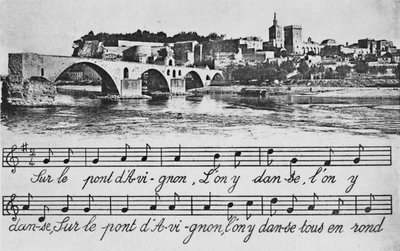 Avignon. - St-Benezetin silta, 1925 tekijältä Unbekannt