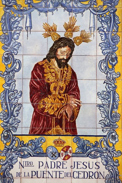Azulejo-mosaiikkipaneeli Plaza de San Francisco Malagalla Espanjassa tekijältä Unbekannt