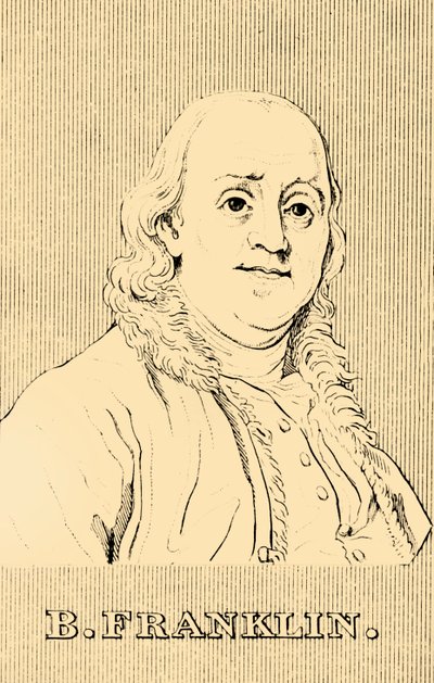 B. Franklin, 1706-1790, 1830. tekijältä Unbekannt