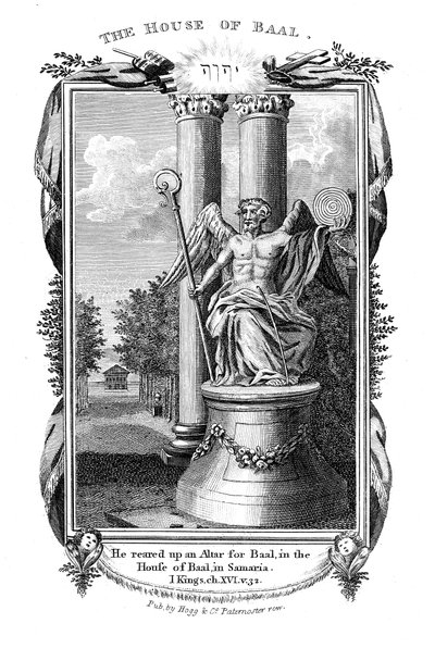 Baal, kanaanilaisten pääjumala, 1804 tekijältä Unbekannt
