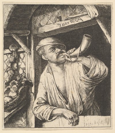 Baker Blowing Horn, 1610-85. tekijältä Unbekannt