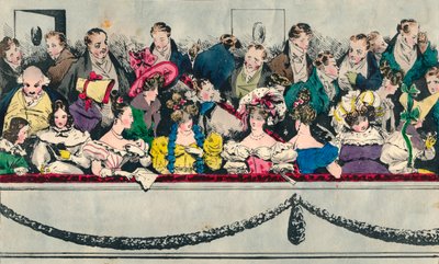 Teatterin parveke, 1800-luku tekijältä Unbekannt