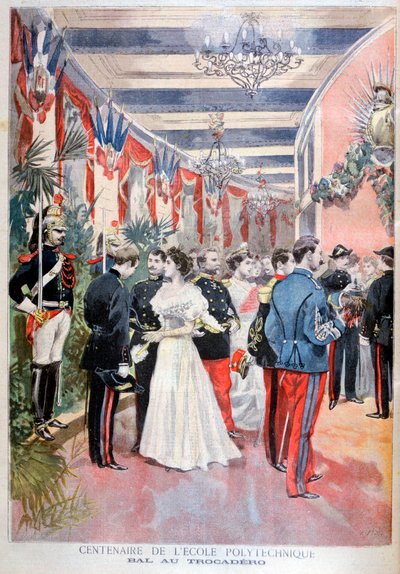 Ball, joka juhlii ammattikorkeakoulun vuosisataa, Trocadero, Pariisi, 1894 tekijältä Unbekannt