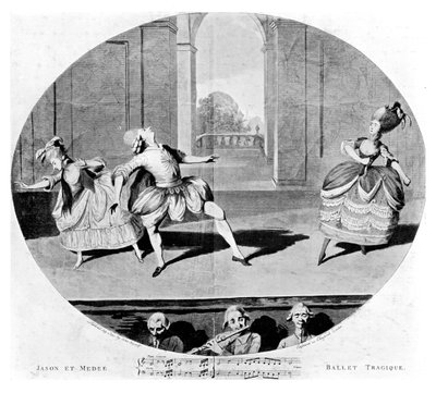 Traaginen baletti, 1781 tekijältä Unbekannt