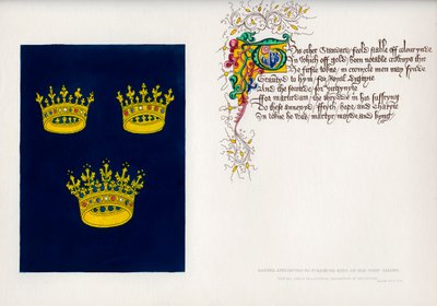 Banneri ja runo, 1400-luku, 1840 tekijältä Unbekannt