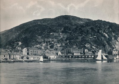 Barmouth - Näkymä Mawddachista, näyttää korkeuksia, 1895 tekijältä Unbekannt