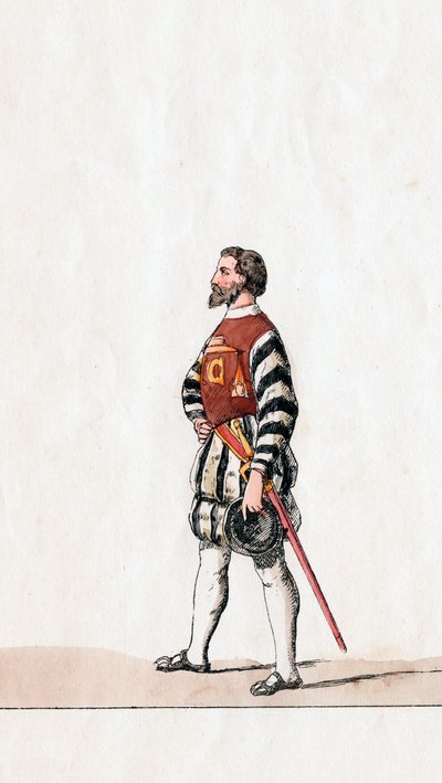Baron, pukusuunnittelu Shakespearen näytelmään, Henry VIII, 1800-luku tekijältä Unbekannt