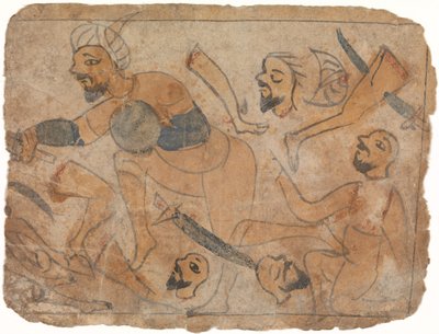 Taistelukohtaus, 1200-luku. tekijältä Unbekannt