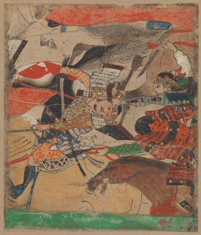 Taistelu Rokuharassa, Tarina Heiji-kapinasta Heiji monogatari..., 1300-luku. tekijältä Unbekannt