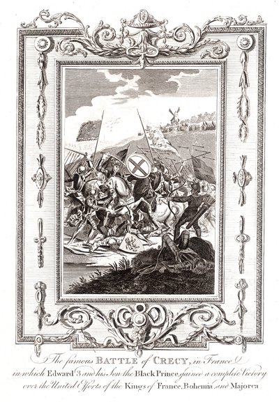 Crecyn taistelu Ranskassa, 1346 tekijältä Unbekannt