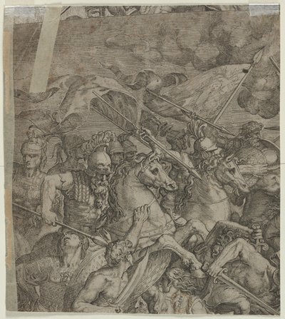 Milvian Bridgen taistelun fragmentti, 1500-luku. tekijältä Unbekannt