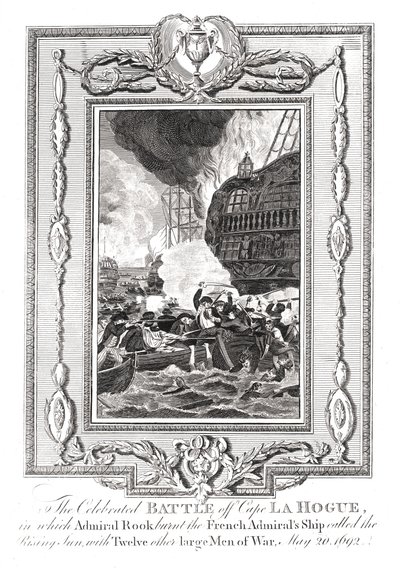 Taistelu Cape LaHoguen edustalla, 1692 tekijältä Unbekannt