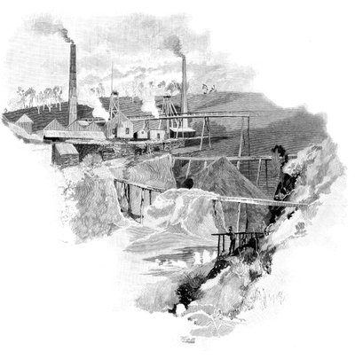 Beaconsfield Gold Mines, Tasmania, Australia, 1886 tekijältä Unbekannt