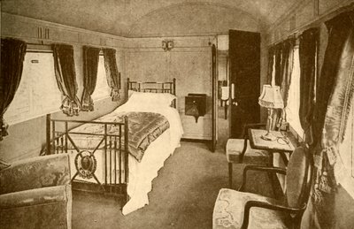 Makuuhuone, Kings Saloon, Lontoo ja North Eastern Railway, 1930. tekijältä Unbekannt