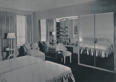 James F. Eppensteinin suunnittelema makuuhuone, Chicago, 1942 tekijältä Unbekannt