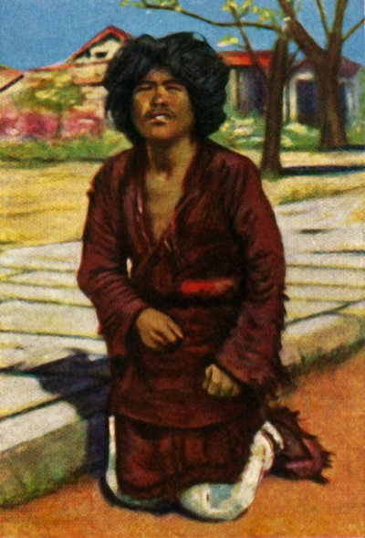 Kerjäläinen, Keski-Kiina, 1928. tekijältä Unbekannt