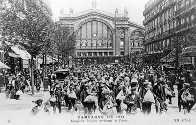 Belgialaiset saapuvat Pariisiin, 1914 tekijältä Unbekannt