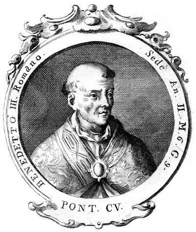 Benedictus III, katolisen kirkon paavi tekijältä Unbekannt