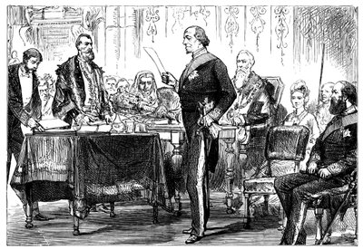 Benjamin Disraeli 1808-1881 sai Lontoon kaupungin vapauden, 1878 tekijältä Unbekannt
