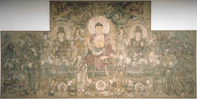 Bhaisajyaguru, parantamisen ja lääketieteen Buddha, vuodelta 1319 tekijältä Unbekannt