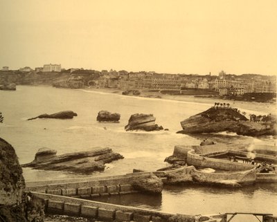 Biarritz - Yleiskatsaus otettu Atalayesta, n. 1930. tekijältä Unbekannt
