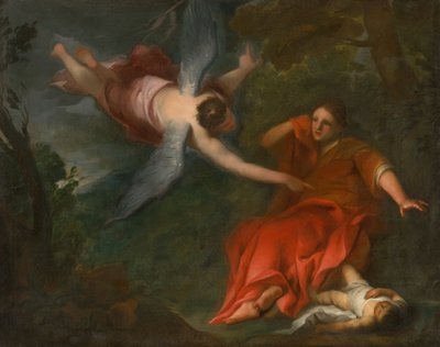 Biblický motív s letiacim anjelom tekijältä Unbekannt