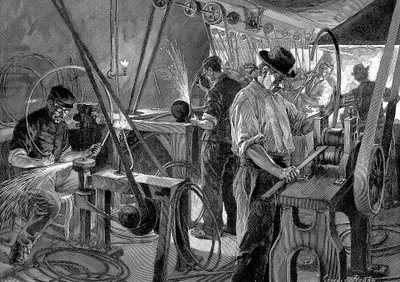 Polkupyörien valmistus, Ranska, 1896 tekijältä Unbekannt