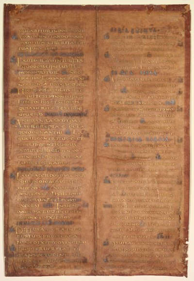 Bifolium leikattu pois Carolingian Graduaalista, n. 830-860. tekijältä Unbekannt