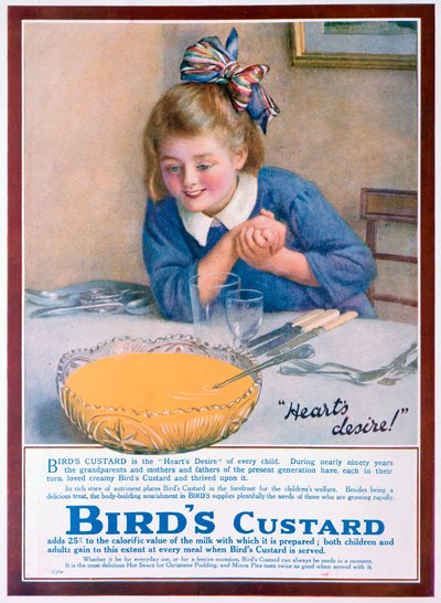 Birds Custard -mainos, 1922 tekijältä Unbekannt