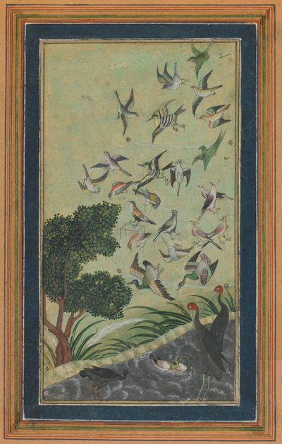 Linnut Baranissa, mahdollisesti Babur-namasta, 1500-luvun lopulla. tekijältä Unbekannt