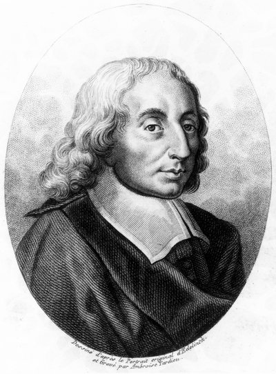 Blaise Pascal, ranskalainen matemaatikko, fyysikko ja filosofi, noin 1660. tekijältä Unbekannt