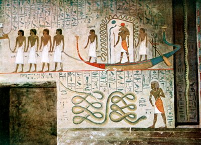 Venekohtaus, Aatelisten haudat, Thebes, Egypti tekijältä Unbekannt