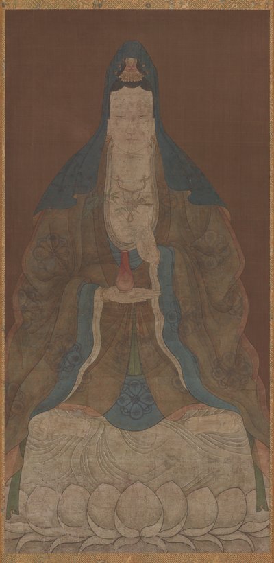 Bodhisattva Avalokiteshvara Guanyin maljakolla ja pajunoksalla, Ming-dynastia, 1368-1644. tekijältä Unbekannt