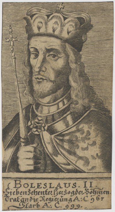 Boleslaus II hurskas, Böömin herttua. tekijältä Unbekannt