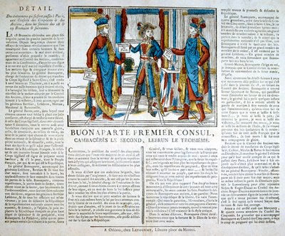 Bonaparten ensimmäinen konsuli, 1800-luku tekijältä Unbekannt