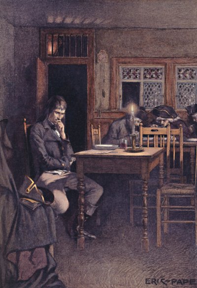 Bonaparte vuonna 1792 Six-Sous-ravintolan kävijänä Pariisissa, 1896 tekijältä Unbekannt