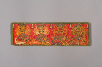 Kirjan kansi neljällä durgalla, 1700-luku. tekijältä Unbekannt