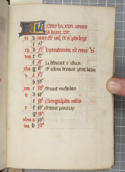 Book of Hours, n. 1450 (muste vellum) tekijältä Unbekannt