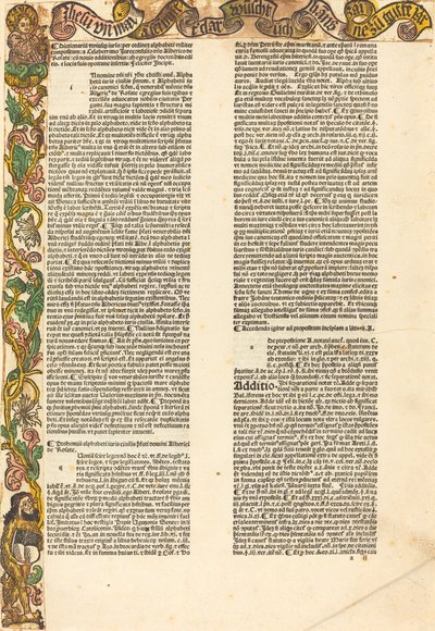 Raja almanakista, n. 1489. tekijältä Unbekannt