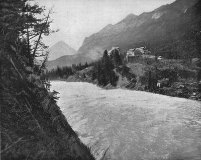 Bow River Rapids, Banff, North West Territories, Kanada, c1900. tekijältä Unbekannt