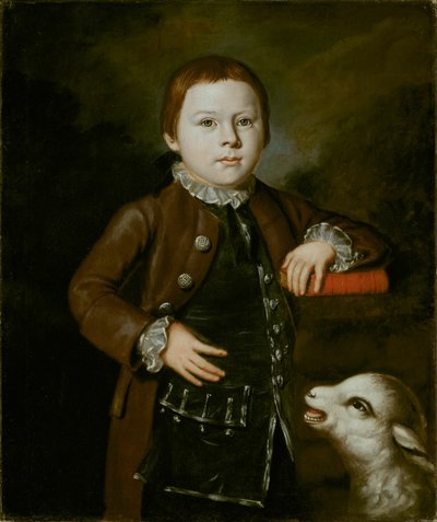 Hallett-perheen poika karitsan kanssa, 176676. tekijältä Unbekannt