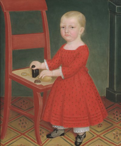 Poika vaaleatukkaisella, n. 1840-50. tekijältä Unbekannt