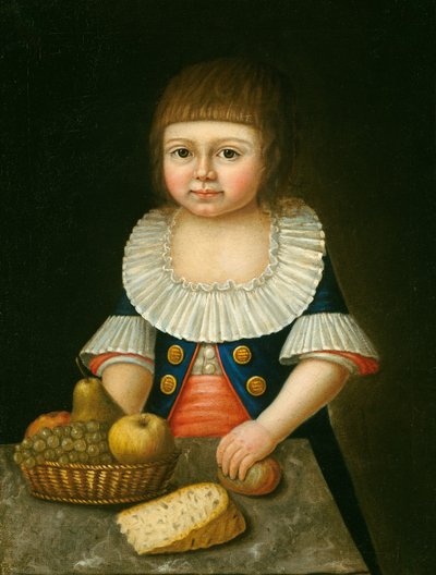 Poika hedelmäkorin kanssa, n. 1790. tekijältä Unbekannt