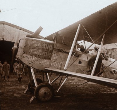 Breguet-kaksitaso on lähdössä, c1914-c1918 tekijältä Unbekannt