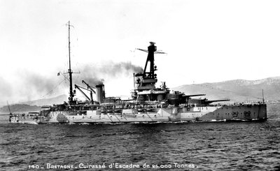 Bretagne ranskalainen dreadnought 25 000 tonnia, 1915-1940 tekijältä Unbekannt