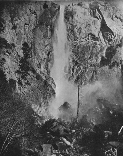 Bridal Veil Fall, Yosemite, Kalifornia, Yhdysvallat, 1900. tekijältä Unbekannt