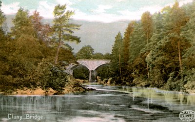 Bridge of Cluny, lähellä Pitlochrya, Perthshire, Skotlanti, 1900-luvun alku tekijältä Unbekannt