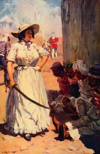 Bridget Widdowson vartiossa Cawnporessa, 1857 c1912 tekijältä Unbekannt
