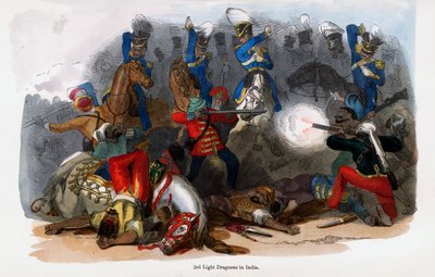 Brittiläiset 3rd Light Dragoons toiminnassa Intiassa tekijältä Unbekannt