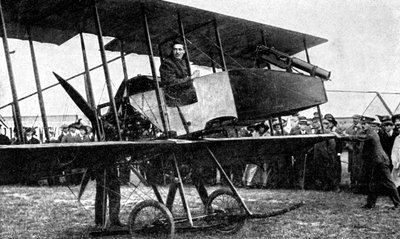 Brittiläinen lentokone pikapistoolilla, ensimmäinen maailmansota, 1914 tekijältä Unbekannt